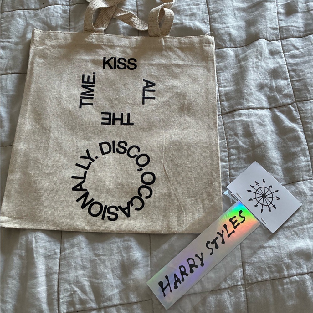 Harry Styles tote bag & sticker KATTDO